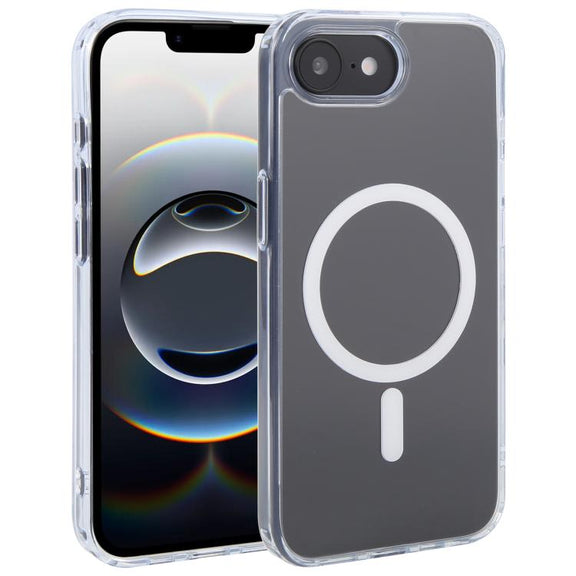 For iPhone 16e ZGA Magsafe Clear PC Hybrid TPU Phone Case(Transparent)