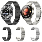 For Huawei Watch 4 / 4 Pro 22mm Flat Buckle Titanium Alloy Watch Band(Gray)