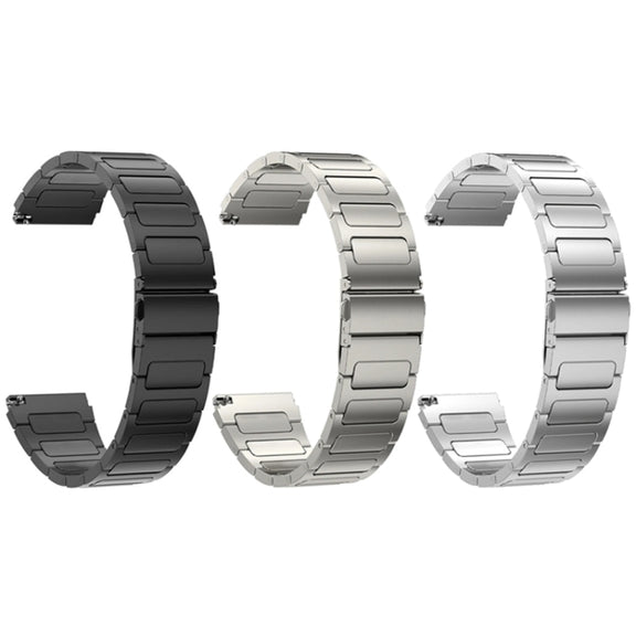 For Huawei Watch 4 / 4 Pro 22mm Flat Buckle Titanium Alloy Watch Band(Black)