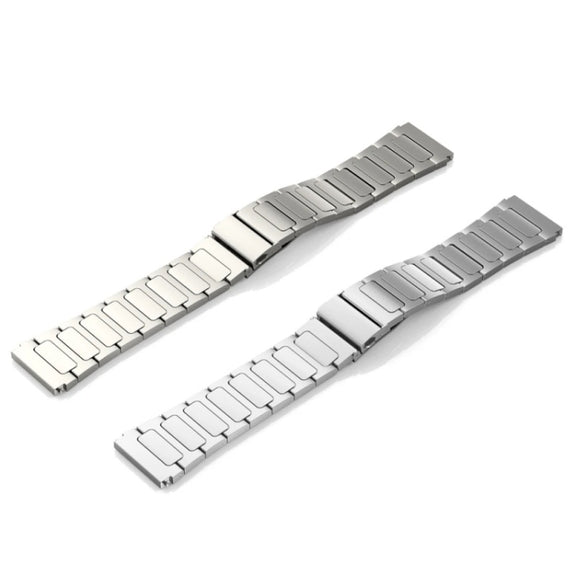 For Huawei Watch 4 / 4 Pro 22mm Flat Buckle Titanium Alloy Watch Band(Black)