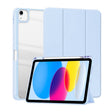 For iPad 2025 / 2022 ZGA Tri-Fold Voltage Smart Leather Tablet Case(Ice Blue) - free shipping - PMc TechLife - Order now!