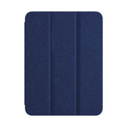 For iPad Pro 11 2022 / 2021 / 2020 ZGA Tri-Fold Voltage Smart Leather Tablet Case(Blue)