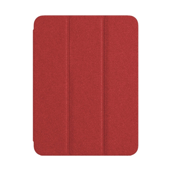 For iPad Air 10.9 2022 / 2020 ZGA Tri-Fold Voltage Smart Leather Tablet Case(Red)