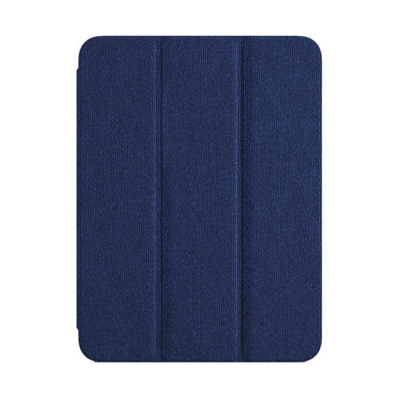 For iPad 10.2 2021/2020/2019 ZGA Tri-Fold Voltage Smart Leather Tablet Case(Blue)