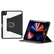 For iPad Pro 12.9 2022/2021/2020 ZGA Tri-Fold 360 Rotation Smart Leather Tablet Case(Black) - free shipping - PMc TechLife - Order now!