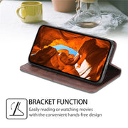 For Motorola Edge 5G 2024 Cow Texture Magnetic Leather Phone Case(Dark Brown)