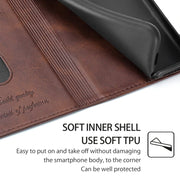 For Motorola Edge 5G 2024 Cow Texture Magnetic Leather Phone Case(Dark Brown)