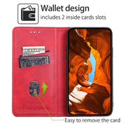 For Motorola Edge 5G 2024 Cow Texture Magnetic Leather Phone Case(Red)