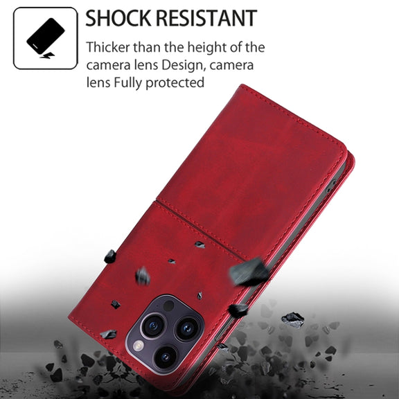 For Motorola Edge 5G 2024 Cow Texture Magnetic Leather Phone Case(Red)