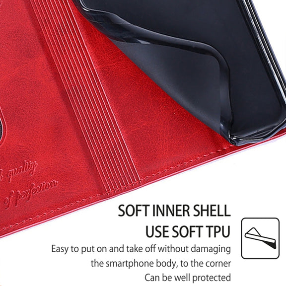 For Motorola Edge 5G 2024 Cow Texture Magnetic Leather Phone Case(Red)
