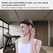 Mucro B01 Turban Style Wireless Bluetooth Headset Sports Headband(Black)