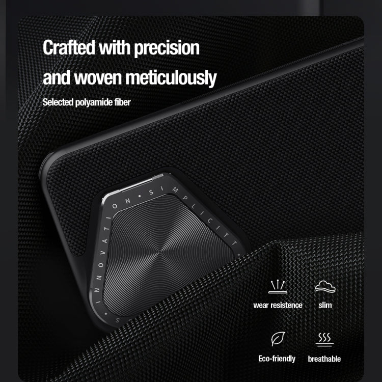 For Huawei Pura 70 Pro/70 Pro+ NILLKIN Textured Prop Lens Protection Holder Nylon Phone Case(Black)