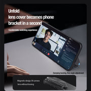 For Huawei Pura 70 Pro/70 Pro+ NILLKIN Textured Prop Lens Protection Holder Nylon Phone Case(Black)