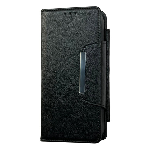 For iPhone 16 Pro Max Multifunctional 7-Cards Wallet Leather Phone Case(Black)