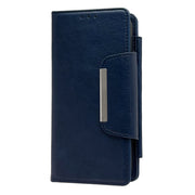 For iPhone 16 Pro Max Multifunctional Seven Cards Wallet Leather Phone Case(Royal Blue)
