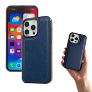 For iPhone 16 Pro Max Multifunctional Seven Cards Wallet Leather Phone Case(Royal Blue)