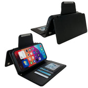For iPhone 16 Plus Multifunctional 7-Cards Wallet Leather Phone Case(Black)