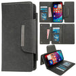 For iPhone 16 Plus Multifunctional Seven Cards Wallet Leather Phone Case(Grey) - iPhone 16 Plus Cases by PMC TechLife | Online Shopping South Africa | PMC TechLife | Buy Now Pay Later Mobicred