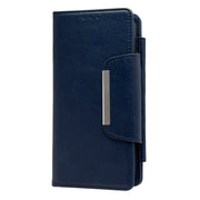 For iPhone 16 Plus Multifunctional 7-Cards Wallet Leather Phone Case(Royal Blue)