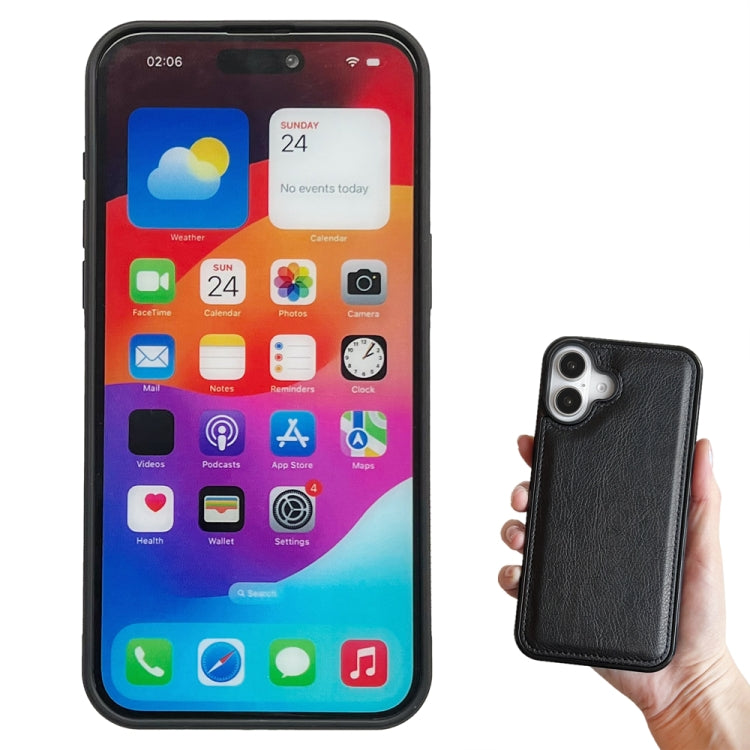 For iPhone 16 Multifunctional 7-Cards Wallet Leather Phone Case(Black)