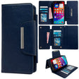 For iPhone 16 Multifunctional 7-Cards Wallet Leather Phone Case(Royal Blue) - iPhone 16 Cases by PMC TechLife | Online Shopping South Africa | PMC TechLife | Buy Now Pay Later Mobicred