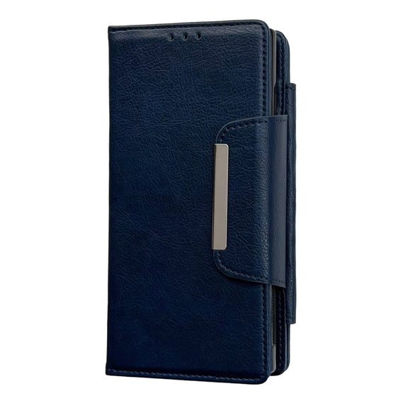 For Samsung Galaxy S24+ 5G Multifunctional 7-Card Wallet Leather Phone Case(Royal Blue)