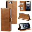 For iPhone 16e Simple 6-Card Wallet Leather Phone Case(Brown) - iPhone 16e Cases by PMC TechLife | Online Shopping South Africa | PMC TechLife | Buy Now Pay Later Mobicred