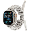 For Apple Watch Ultra 2 49mm Screw Nut Braided Paracord Watch Band(White) - Watch Bands by PMC TechLife | Online Shopping South Africa | PMC TechLife | Buy Now Pay Later Mobicred