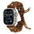 For Apple Watch Ultra 49mm Screw Nut Braided Paracord Watch Band(Coffee) - Watch Bands by PMC TechLife | Online Shopping South Africa | PMC TechLife | Buy Now Pay Later Mobicred