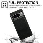 For Google Pixel 9 Pro XL Cowhide Texture Back Cover Phone Case(Black)
