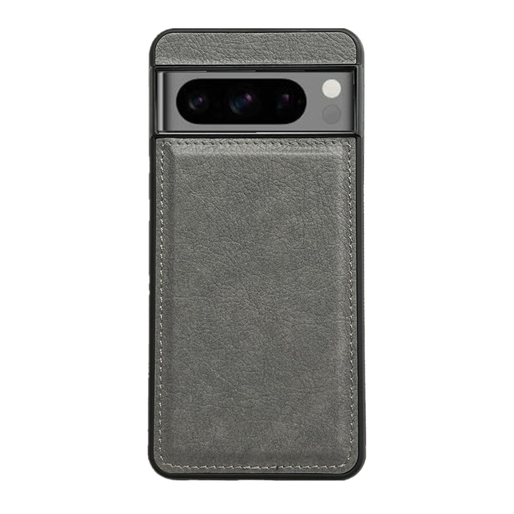 For Google Pixel 9 Pro XL Cowhide Texture Back Cover Phone Case(Grey)