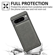 For Google Pixel 9 Pro XL Cowhide Texture Back Cover Phone Case(Grey)