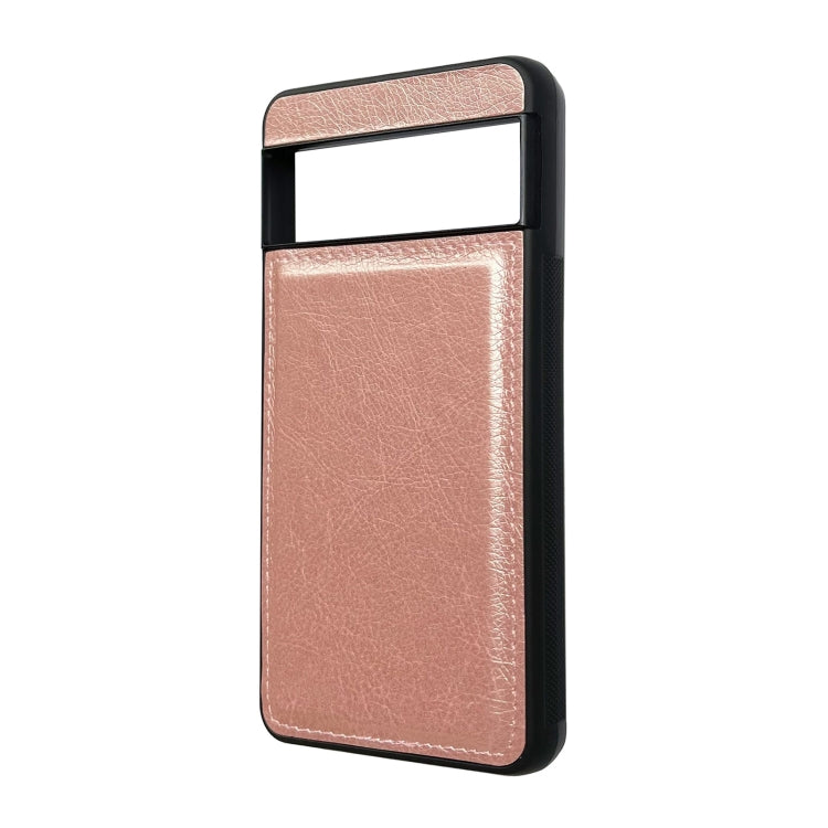 For Google Pixel 9 Pro XL Cowhide Texture Back Cover Phone Case(Rose Gold)