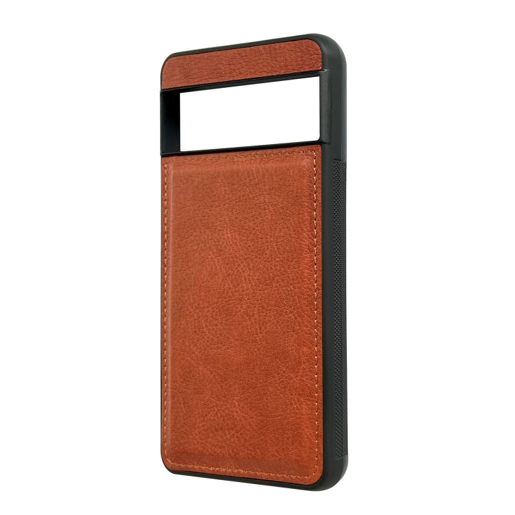 For Google Pixel 9 Pro XL Cowhide Texture Back Cover Phone Case(Brown)