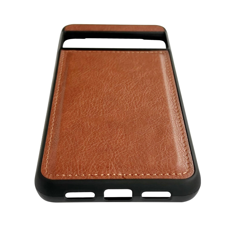 For Google Pixel 9 Pro XL Cowhide Texture Back Cover Phone Case(Brown)