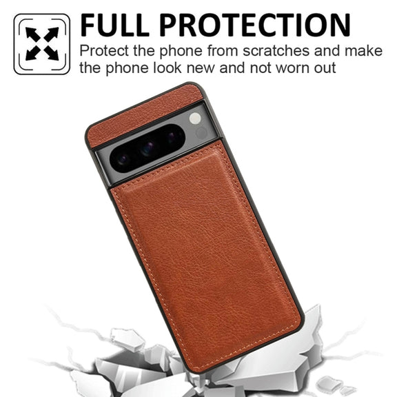 For Google Pixel 9 Pro XL Cowhide Texture Back Cover Phone Case(Brown)