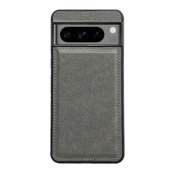For Google Pixel 9 / Pixel 9 Pro Cowhide Texture Back Cover Phone Case(Grey)