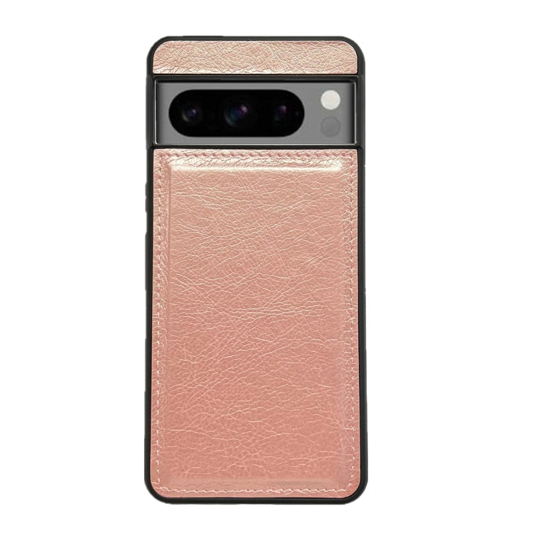 For Google Pixel 9 / Pixel 9 Pro Cowhide Texture Back Cover Phone Case(Rose Gold)