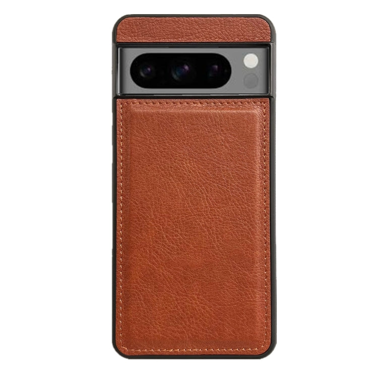 For Google Pixel 9 / Pixel 9 Pro Cowhide Texture Back Cover Phone Case(Brown)
