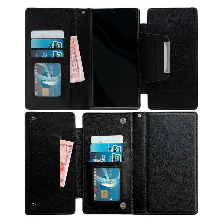 For Google Pixel 9 Pro XL Multifunctional 7-Card Wallet Leather Phone Case(Black)
