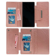 For Google Pixel 9 / Pixel 9 Pro Multifunctional 7-Card Wallet Leather Phone Case(Rose Gold)