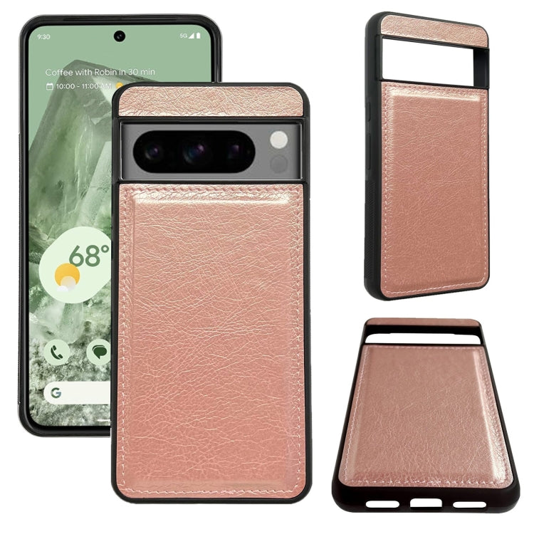 For Google Pixel 9 / Pixel 9 Pro Multifunctional 7-Card Wallet Leather Phone Case(Rose Gold)