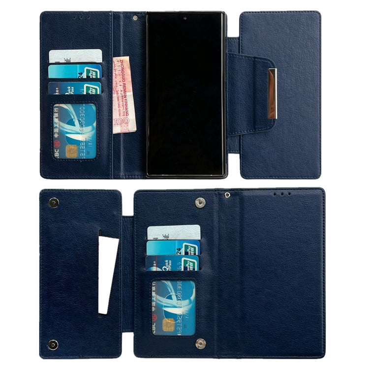 For Google Pixel 9 / Pixel 9 Pro Multifunctional 7-Card Wallet Leather Phone Case(Royal Blue)
