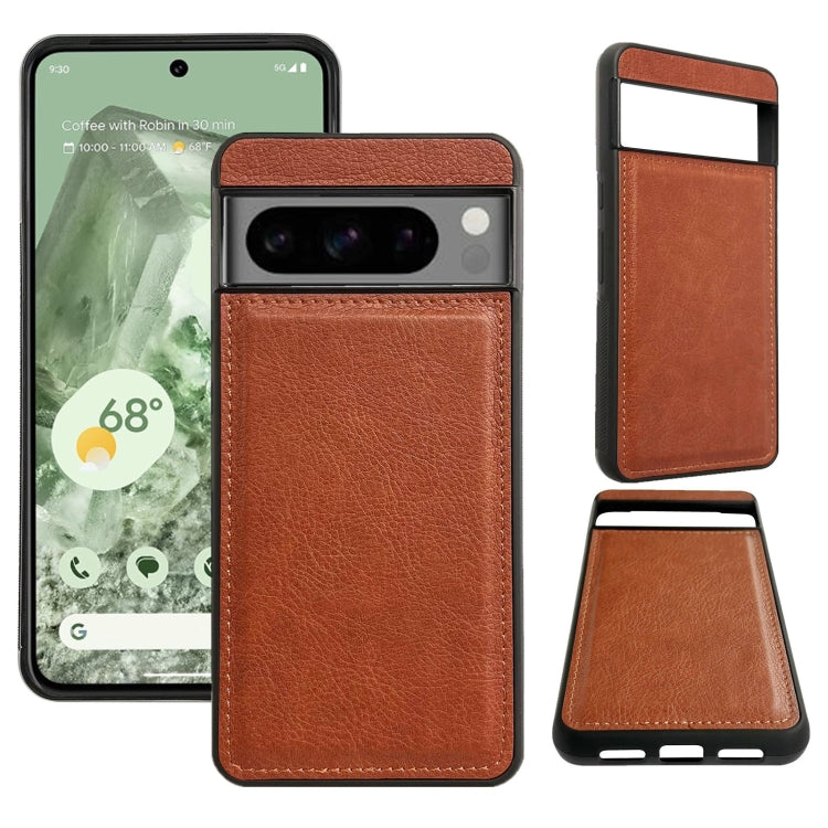 For Google Pixel 9 / Pixel 9 Pro Multifunctional 7-Card Wallet Leather Phone Case(Brown)