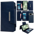 For Google Pixel 8a Multifunctional 7-Card Wallet Leather Phone Case(Royal Blue) - Google Cases by PMC TechLife | Online Shopping South Africa | PMC TechLife | Buy Now Pay Later Mobicred