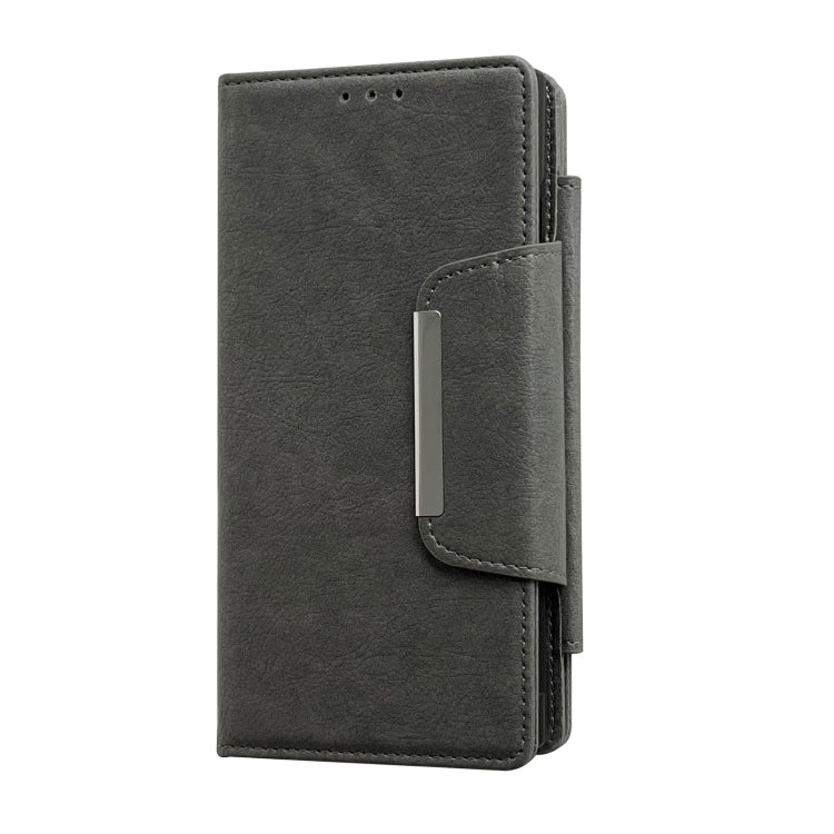 For Google Pixel 6a Multifunctional 7-Card Wallet Leather Phone Case(Grey)