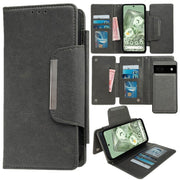 For Google Pixel 6 Multifunctional 7-Card Wallet Leather Phone Case(Grey)