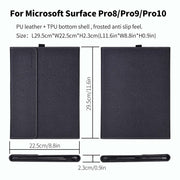 For Microsoft Surface Pro 10 Cloth Texture PC Tablet Protective Case(Black)