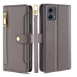 For Motorola Edge 5G 2024 Sheep Texture Cross-body Zipper Wallet Leather Phone Case(Grey) - Motorola Cases by PMC Jewellery | Online Shopping South Africa | PMC Jewellery | Buy Now Pay Later Mobicred
