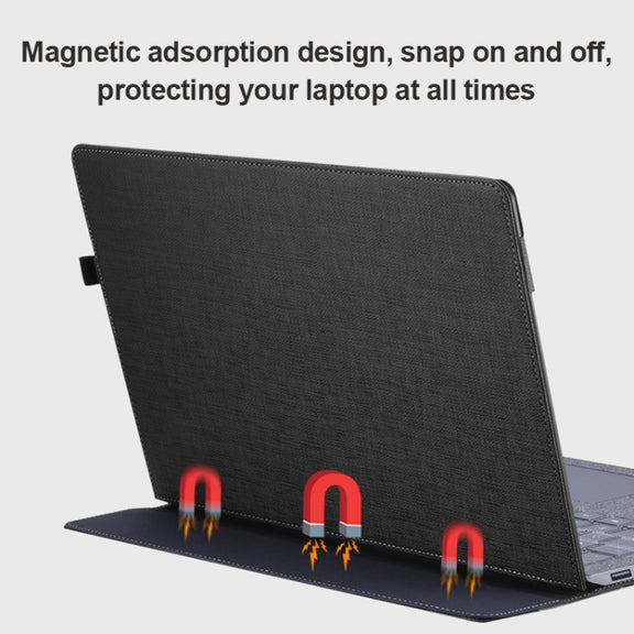 For Microsoft Surface Laptop 6 13.5 inch Laptop PU Leather Protective Case(Coffee Color)